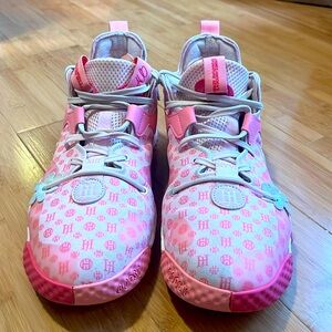 Adidas Harden Vol. 6 Pink Monogram Basketball Shoes